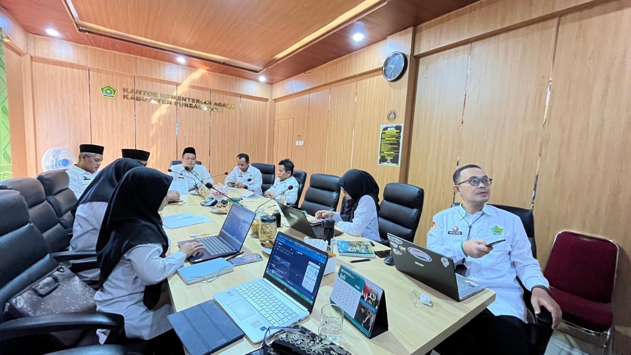 Tim Kerja Kemenag Purbalingga Lakukan Reviu Progres Prainput LKE PMP ZI WBK Menuju WBBM 2026-2027 dan PEKPPP 2026 Tekankan pada Kualitas Data dan Eviden
