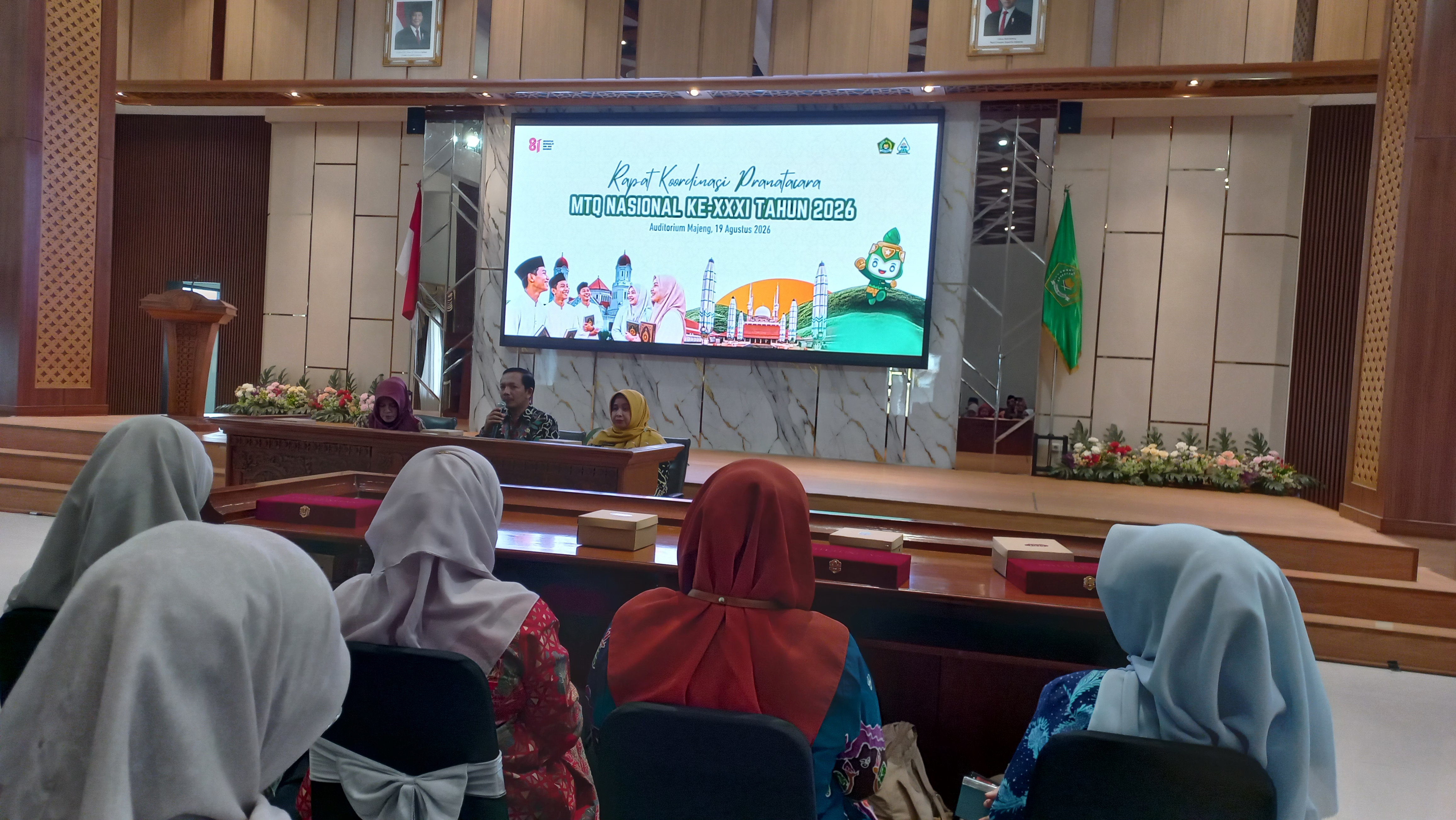 Persiapan pranatacara MTQN ke-XXXI