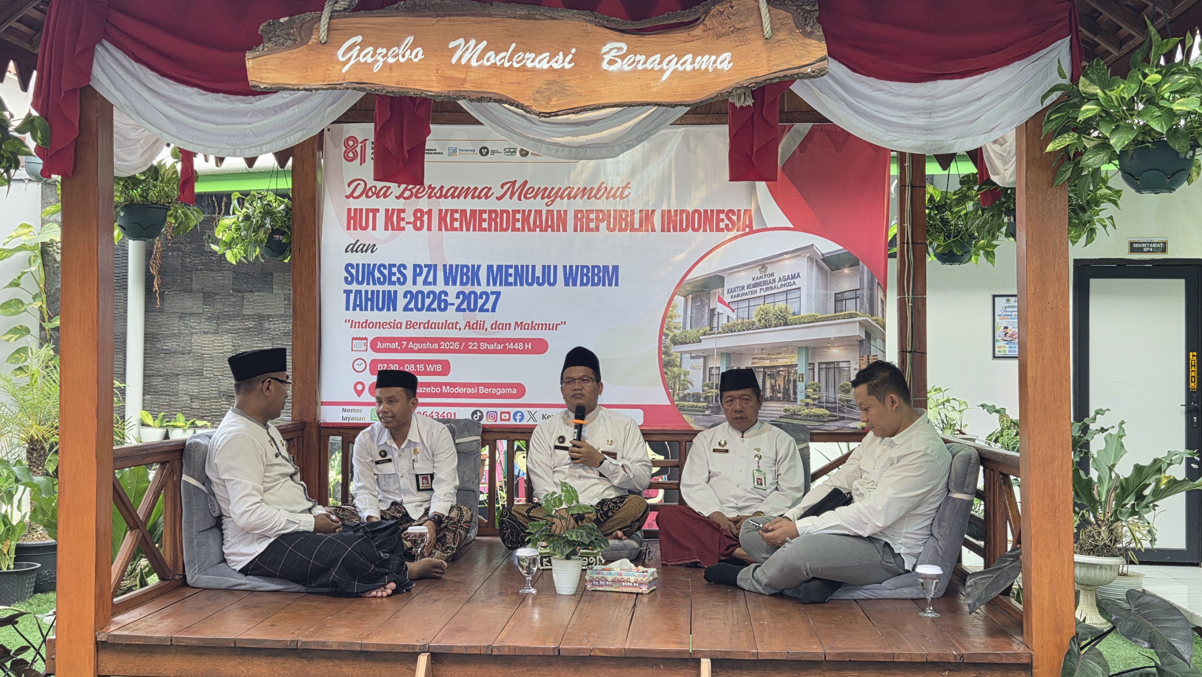 Doa bersama menyambut HUT ke-81 Kemerdekaan RI