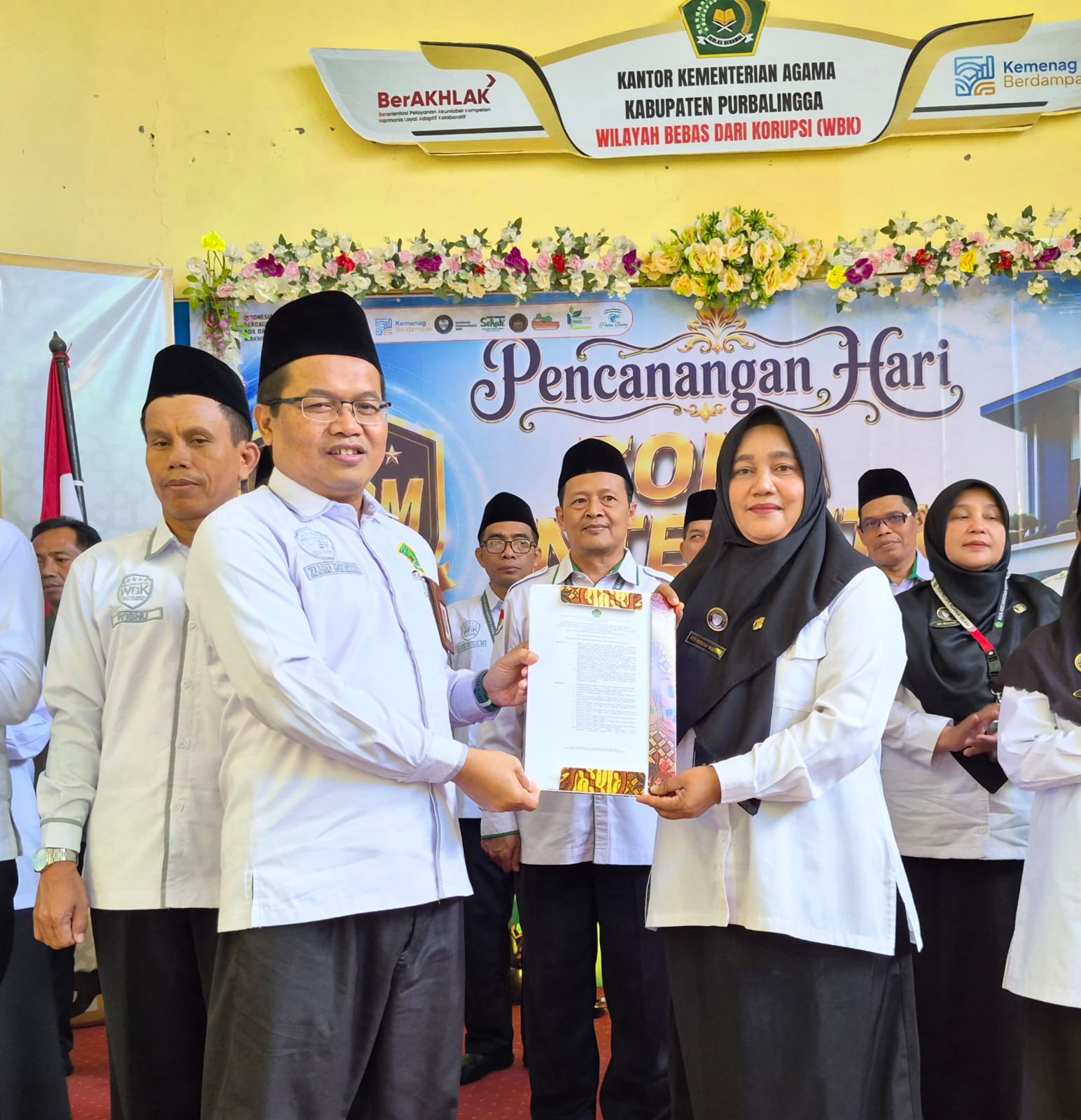 Tim Pelaksana Inovasi Urab Mendoan Versi 2 Kantor Kementerian Agama Kabupaten Purbalingga resmi dikukuhkan oleh Kepala Kantor Zahid Khasani, Selasa (11/8/2026)