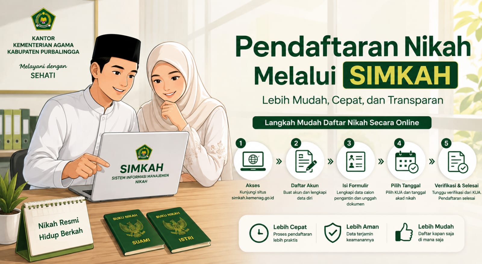Pendaftaran nikah melalui SIMKAH