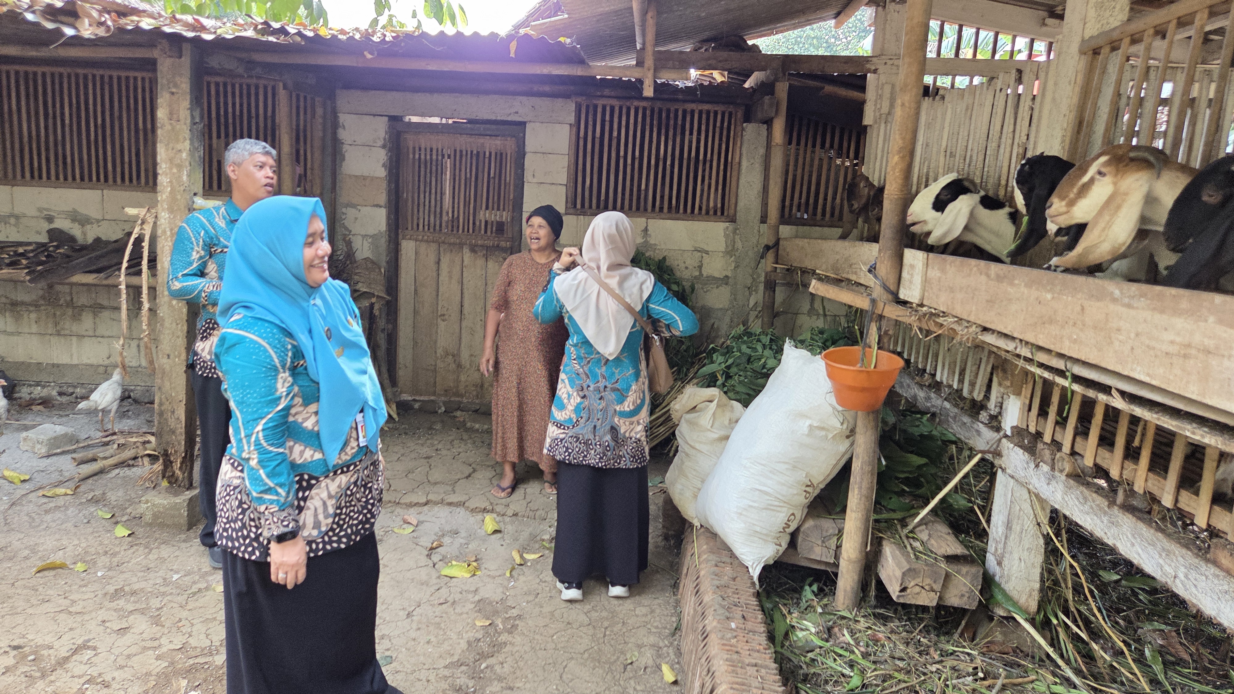 kunjungan lapangan kepada penerima Program Urab Mendoan Tahun 2023, TPQ Roudlothus Sibyan Karangtengah, Desa Pengadegan, Rabu (9/9/2026) siang.