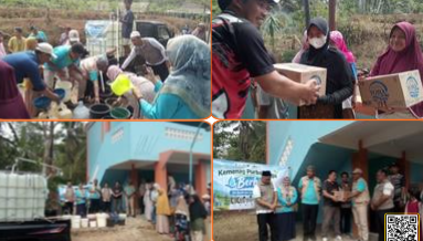 Kemenag Purbalingga berbagi air bersih di Pangempon, Kejobong