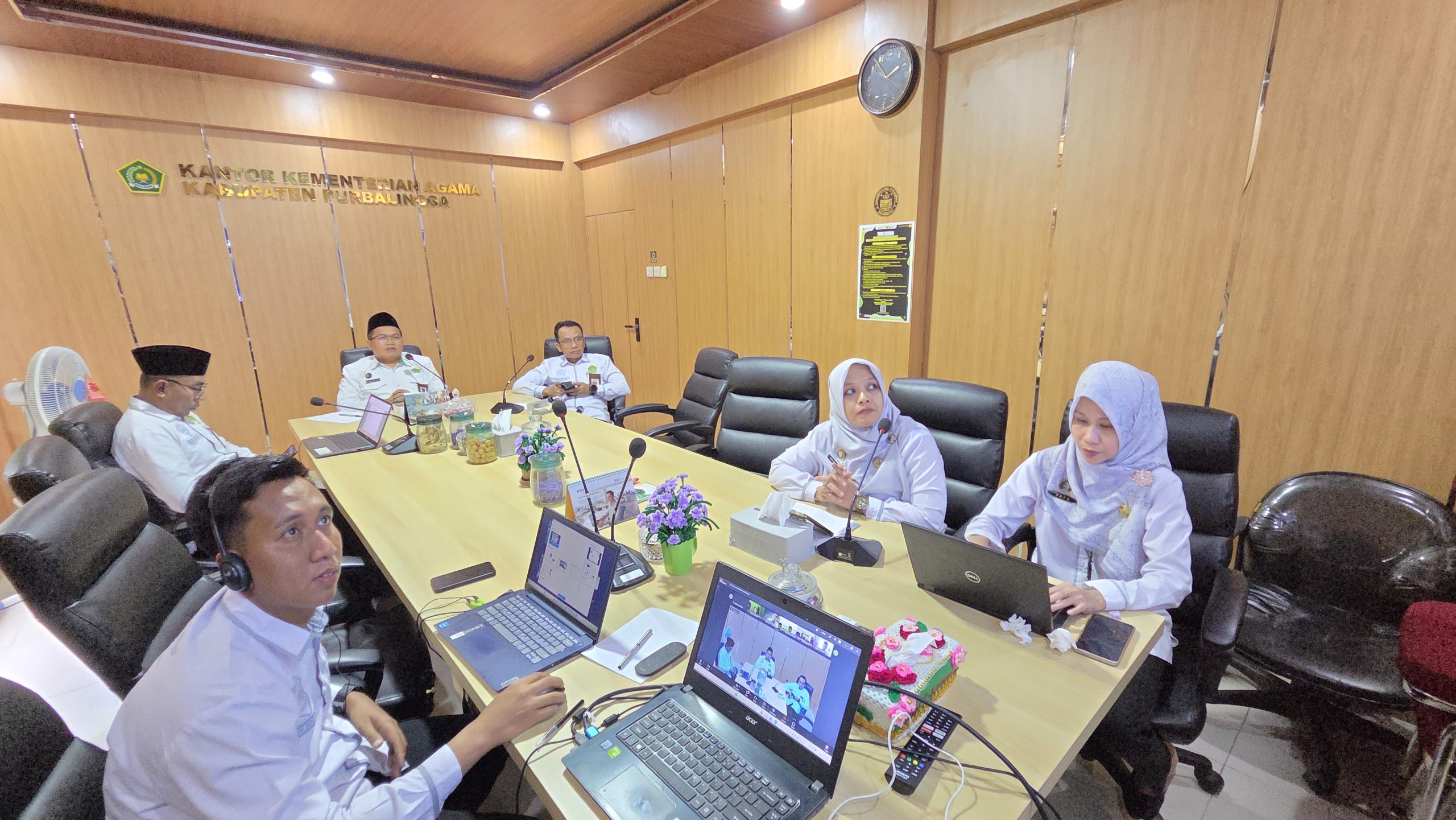 Kantor Kementerian Agama Kabupaten Purbalingga menggelar Rapat Koordinasi dan Pembinaan Penghulu secara virtual, Selasa (13/10/2026).