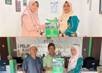Unit Pengumpul Zakat (UPZ) Kantor Kementerian Agama Kabupaten Purbalingga mentasyarufkan bantuan kepada RA Diponegoro 1 Bajong dan Kelompok Pengajian RT 01 RW 06 Purbalingga Lor.